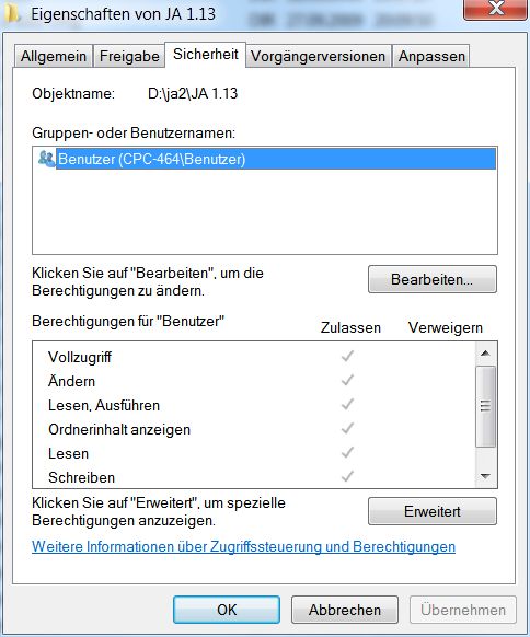 Rechts Klicken - Sicherheit